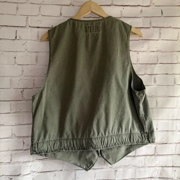 Vintage American Eagle Outfitters Olive Vest - Picture 2 of 4